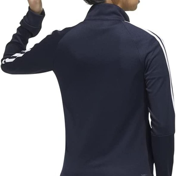 Adidas Women's Sereno Full Zip 19 Track Top (NAVY/WHITE) - Picture 3 of 4